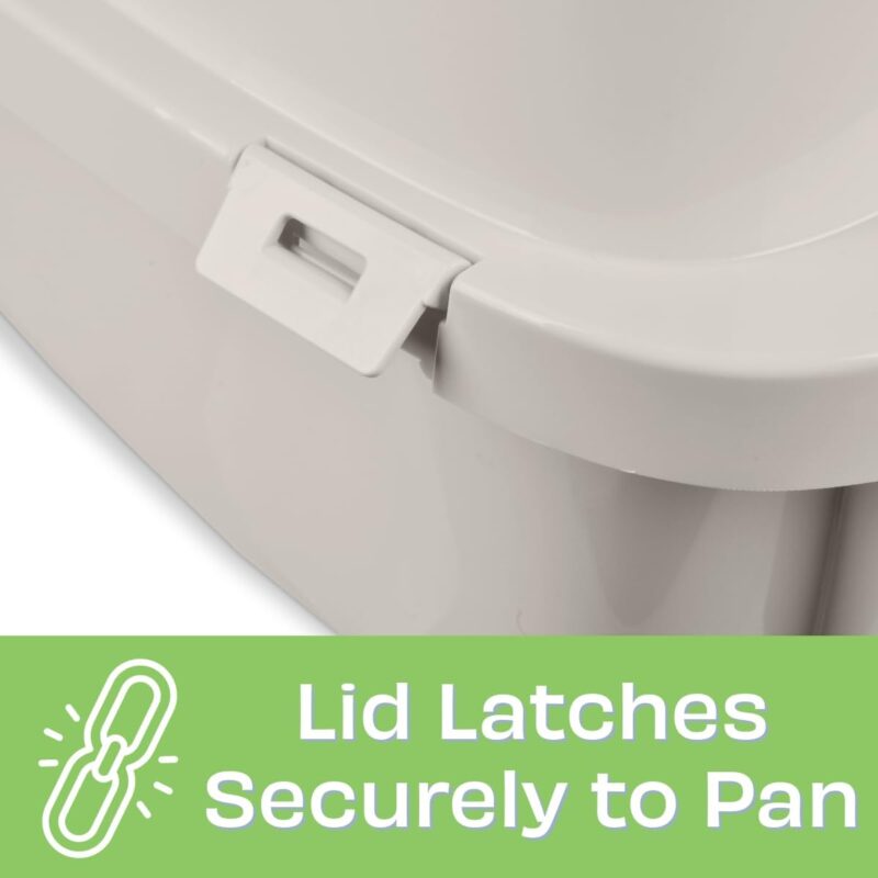 Van Ness Pets Odor Control Large Enclosed Cat Litter Box, Hooded, Pearl, CP6 - Image 7