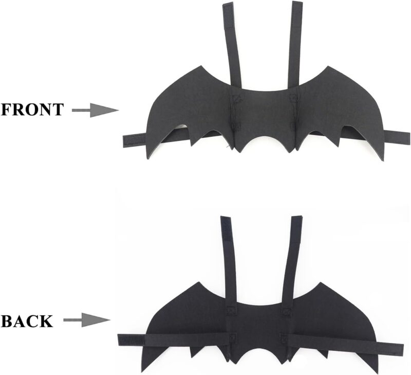 Pet Cat Bat Wings for Halloween Party Decoration, Dog Cosplay Bat Costume,Puppy and Cat Dress Up Accessories (Black, Small) - Image 3