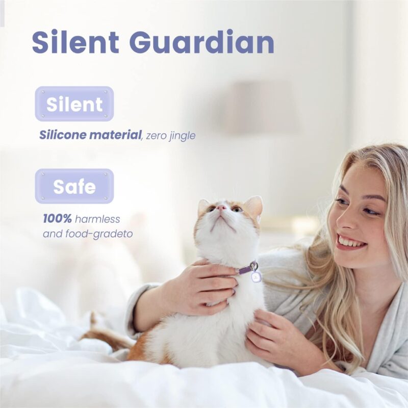 Pawaii QR Code Pet ID Tag, Silent Silicone Dog ID Tag, Modifiable Pet Online Profile, Free Online Pet Page Emergency Contact, Scan QR Receive Instant Pet Location Alert Email, 1Pack (Purple) - Image 5