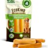 EcoKind Himalayan Yak Cheese Dog Chew | All Natural Premium Dog Treats, Healthy & Safe for Dogs, Long Lasting, Treats for Dogs, Easily Digestible, for All Breeds & Sizes (Large, 4-Pack)