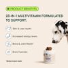 Wuffes 23-in-1 Chewable Dog Multivitamin&Supplements - Dog Multivitamin for Small&Large Breed - Pet Vitamins and Minerals for Coat, Heart, Hips&Joints, Digestion&Immune System, 30 Soft Chews (23-in-1) - Image 3