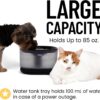 Veken Cat Water Fountain, 84oz/2.5L Automatic Pet Water Fountain Dog Water Dispenser with a Detachable Water Tank, Easy Cleaning for Cats, Dogs (Black) - Image 4