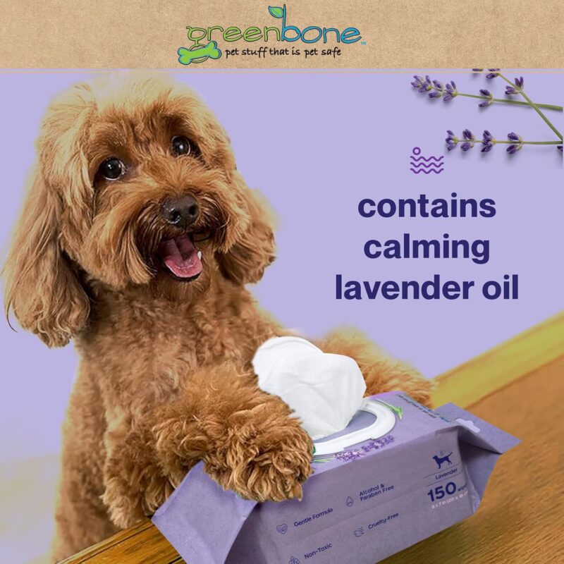 Calming Dog Wipes - Lavender Scented - 150 Wipes - Image 5