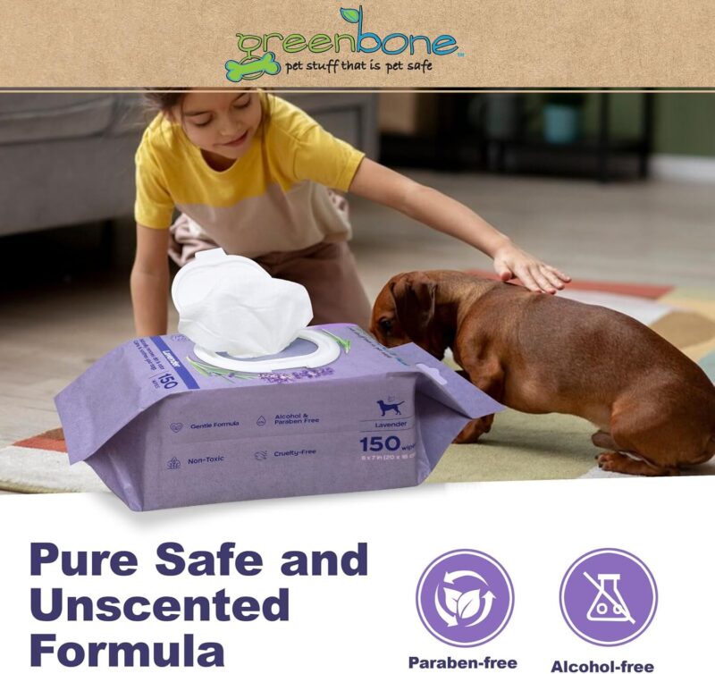 Calming Dog Wipes - Lavender Scented - 150 Wipes - Image 4