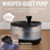 Veken Cat Water Fountain, 84oz/2.5L Automatic Pet Water Fountain Dog Water Dispenser with a Detachable Water Tank, Easy Cleaning for Cats, Dogs (Black) - Image 3
