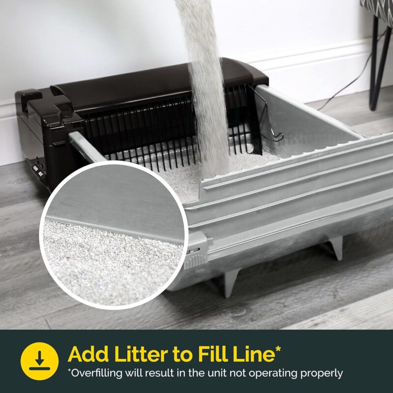 Pet Zone Self Cleaning Automatic Cat Litter Box - Smart Scoop Cat Litter Box with 6 Bags & Carbon Filter for Up to Two Cats 6-16 Pounds - Image 9
