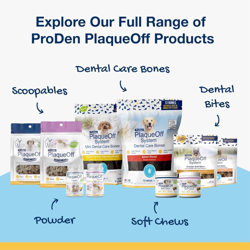 ProDen PlaqueOff Powder for Pets - Cat & Dog Breath Freshener - Plaque & Tartar Remover for Pet Oral Care - 60g - Image 9