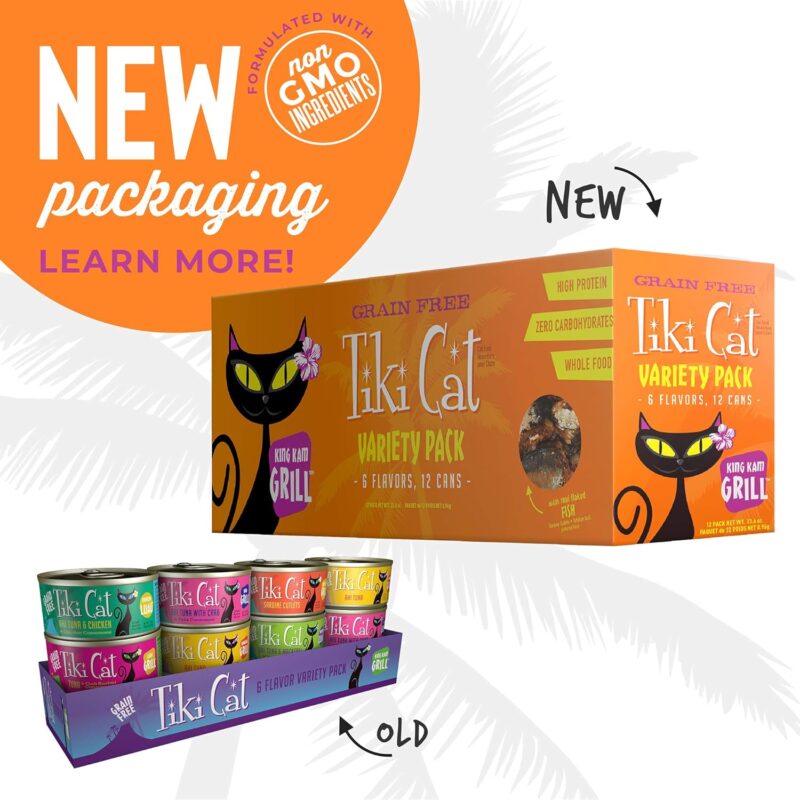 Tiki Cat Grill Wet Cat Food, Variety Pack, 2.8 oz. Cans (12 Count) - Image 3