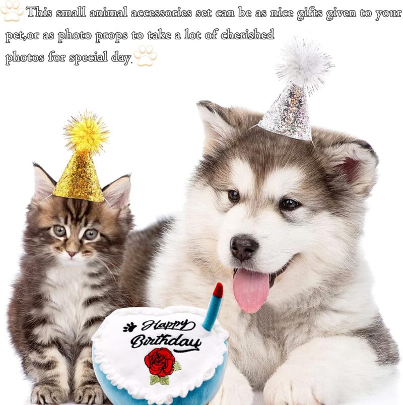 PET SHOW 10pcs Mini Small Dog Hats Cat Birthday Party Hat Rabbit Hats for Holiday Wedding Puppies Kittens Costume Accessories - Image 8
