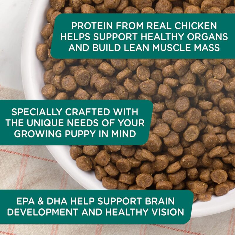 Rachael Ray Nutrish Bright Puppy Premium Natural Dry Dog Food, Real Chicken & Brown Rice Recipe, 14 Pounds - Image 7