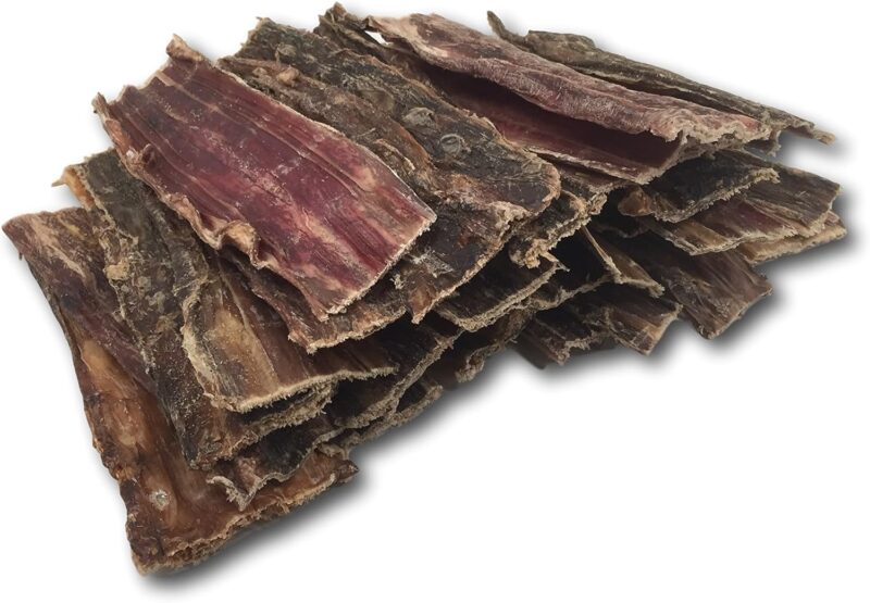 Top Dog Chews - 5" - 6" Buffalo Beef Tendon Taffy, 30 Pack, Beef Jerky Dental Treats for Dogs - Organically Sourced, Single Ingredient Dog Treat, for Small, Medium, or Large Dogs - Image 2