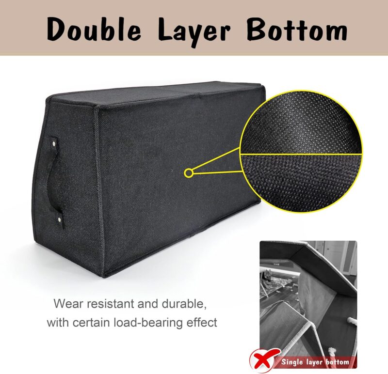 PET ARTIST Sturdy Collapsible Dog Organization and Storage Basket Accessible,Cute Dog Toy Storage with Handles,Dog Toy Box Bin Large for Chew Toys,Clothes,Squeak Toy - Image 3