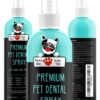 Pets Are Kids Too Premium Pet Dental Spray - 8oz Mint Dog Breath Freshener Cat Dental Care Dog Dental Mouthwash Dog Spray Dog Teeth Cleaning Fights Tartar Plaque Gum Disease Dog Breath Water Additive