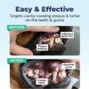Vetnique Dentabliss - Dog Teeth Cleaning Finger Mitt Dental Wipe - Dog Plaque and Tartar Prevention with Brushing Beads - Convenient Peppermint Dog Teeth Wipes, Dog Breath Freshener - Image 5