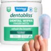Vetnique Dentabliss - Dog Teeth Cleaning Finger Mitt Dental Wipe - Dog Plaque and Tartar Prevention with Brushing Beads - Convenient Peppermint Dog Teeth Wipes, Dog Breath Freshener