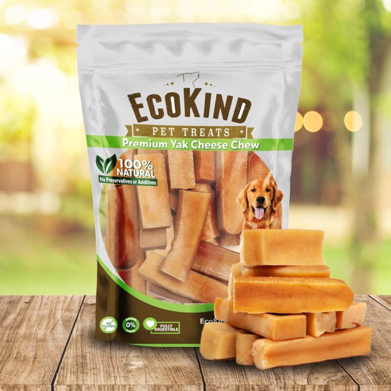 EcoKind Himalayan Yak Cheese Dog Chew, All Natural Premium Dog Treats, Healthy & Safe for Dogs, Long Lasting, Treats for Dogs, Easily Digestible, for All Breeds & Sizes (Small, 8-Pack) - Image 6